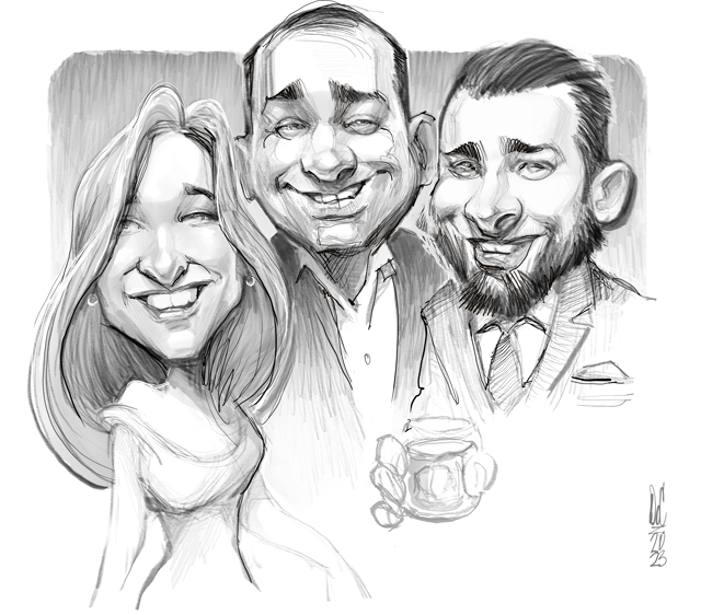 Studio caricatures and illustrations in Halifax