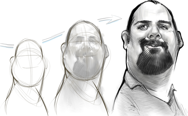 Studio caricatures and illustrations in Halifax