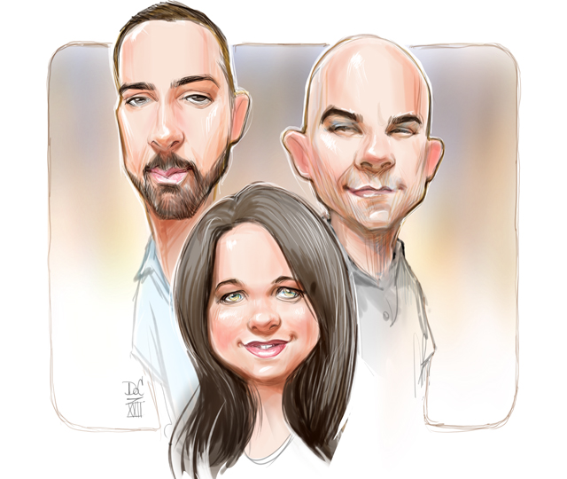 Studio caricatures and illustrations in Halifax