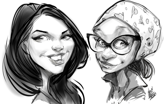Studio caricatures and illustrations in Halifax