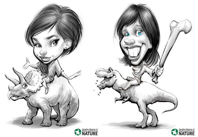 Studio caricatures and illustrations in Halifax