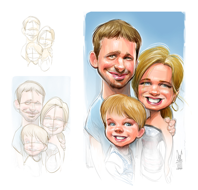 Studio caricatures and illustrations in Halifax