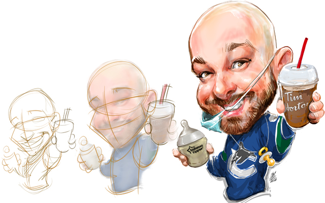 Studio caricatures and illustrations in Halifax