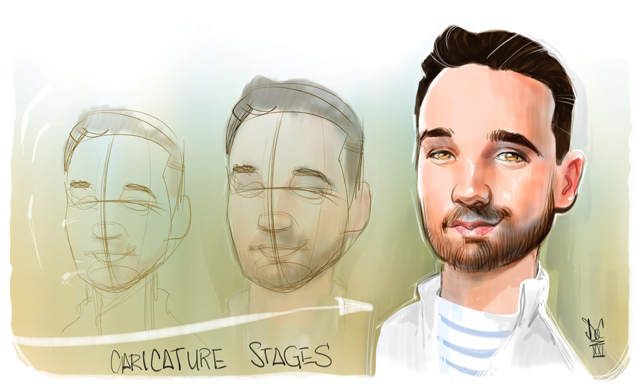 Studio caricatures and illustrations in Halifax