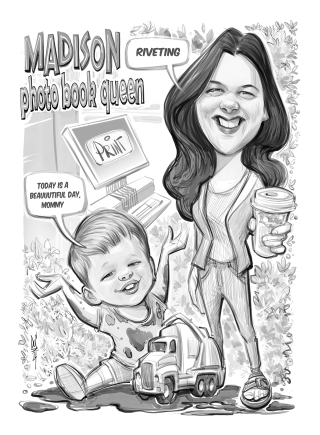 Studio caricatures and illustrations in Halifax