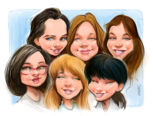Studio caricatures and illustrations in Halifax
