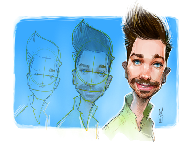 Studio caricatures and illustrations in Halifax