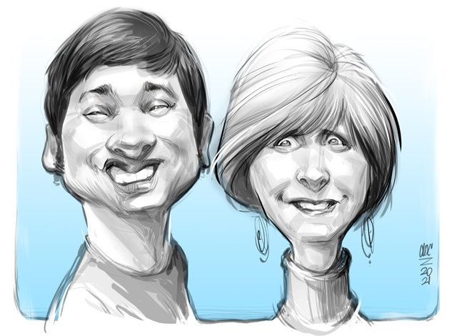 Studio caricatures and illustrations in Halifax