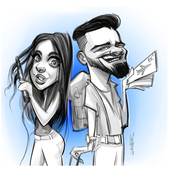 Studio caricatures and illustrations in Halifax