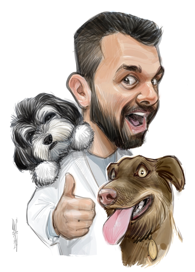 Studio caricatures and illustrations in Halifax